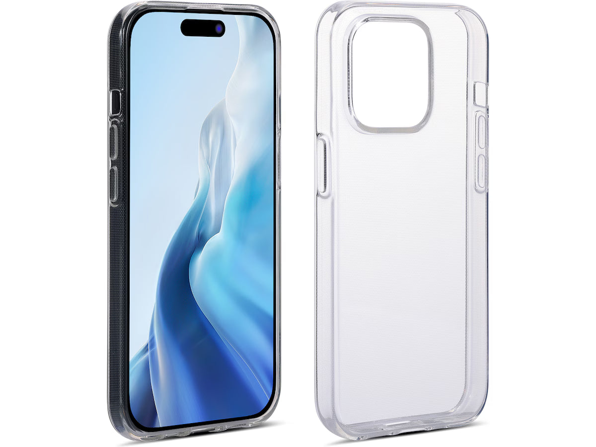 iiglo iPhone 15 Pro Silikondeksel (gjennomsiktig)