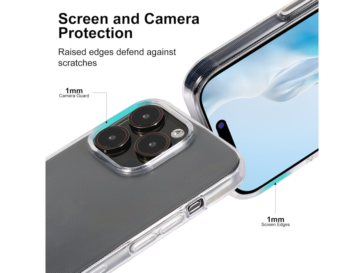 iiglo iPhone 15 Pro Silikondeksel (gjennomsiktig)